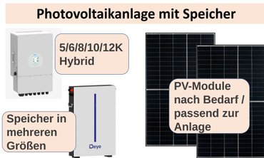 Photovoltaikanlage mit Speicher