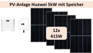 PV Anlage Huawei mit Speicher