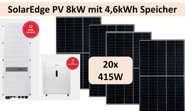 PV Anlage SolarEdge mit Speicher